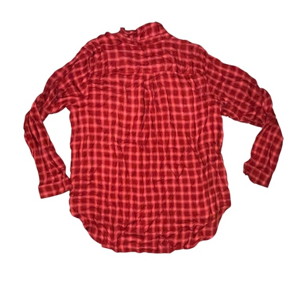 Terra & Sky Plus Flowy Top Button Down Plaid Shirt Size 1X New w Box - Picture 2 of 6